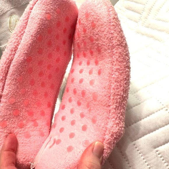 Luna Mellow Luxe Fits Sizes 5-10 Slipper Socks Happy Face Smiley Daisy WFH - Picture 5 of 5